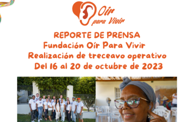 Communiqué de presse de la Fundacion Oir Para Vivir du 16 au 20 octobre 2023